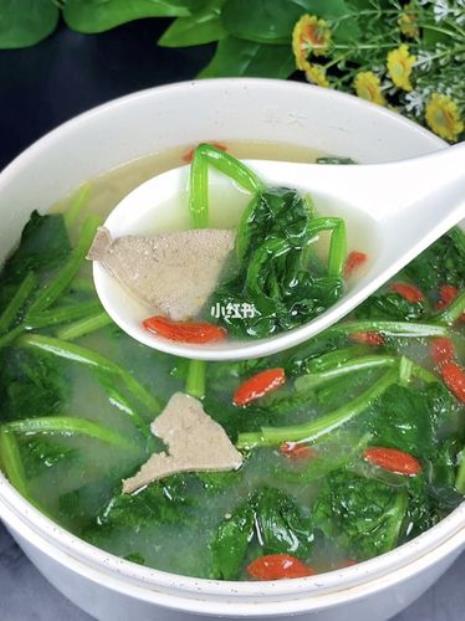 猪肝菠菜汤的怎么做