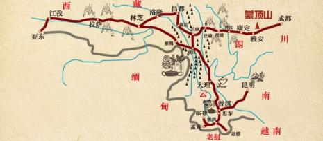 茶马古道线路的终点