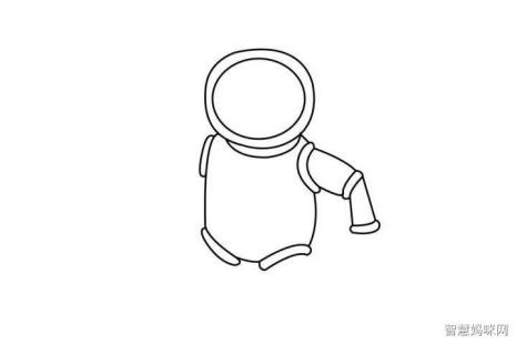 儿立童太空人简笔画