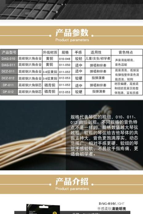 换一根吉他弦多少钱