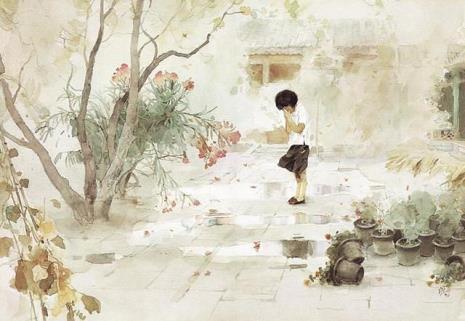 《爸爸的花儿落了》原文