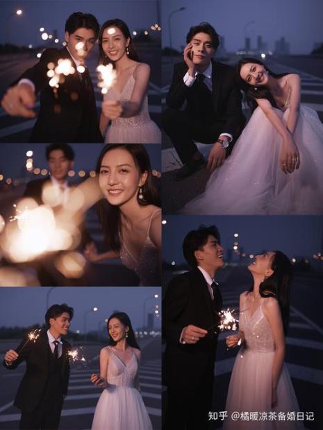 和闺蜜夜景美照朋友圈