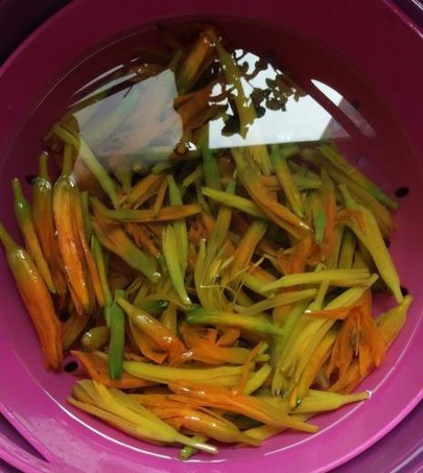 凉拌夜香花菜做法
