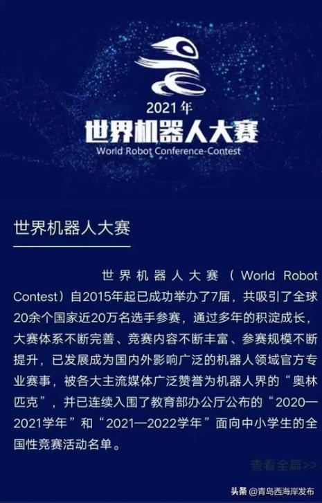 世界机器人大赛总决赛冠军