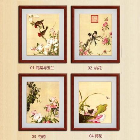 最流行的十字绣国画是哪些