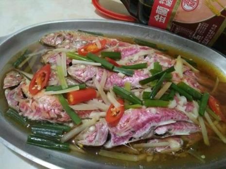 章红鱼清蒸