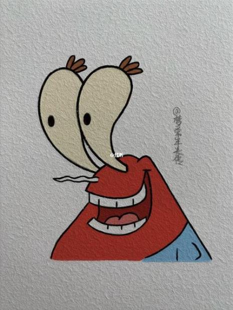 简笔画-画蟹老板