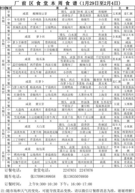 一周的菜谱怎么样安排好