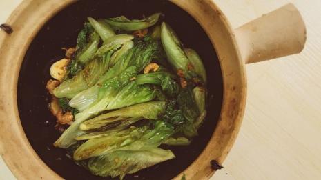 虾酱生菜啫啫煲怎么做