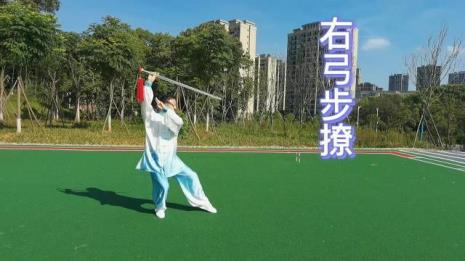 40式太极剑背向带口令r