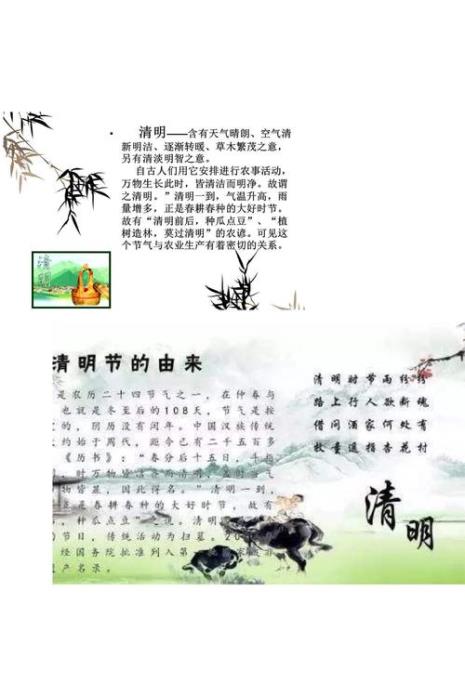 清明的由来简写