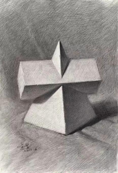 画素描几何体上调子用什么铅笔