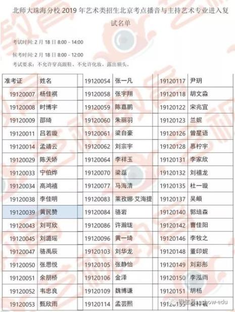 中央戏剧学院校考时间