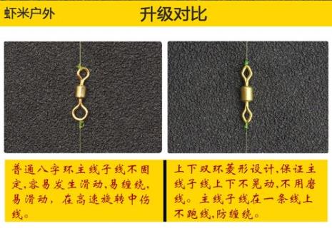双钩不用8字环怎么连接主线