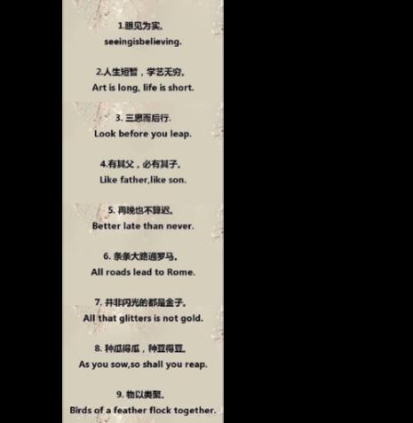 人无完人的英文谚语