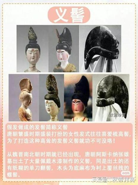 明代桃心髻发型