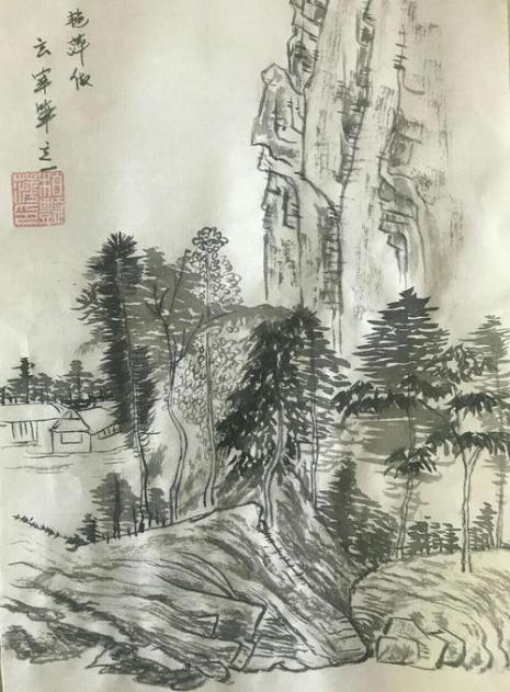 如何临摹山水画