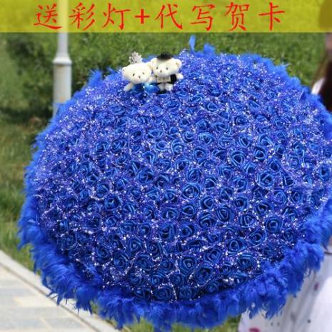 蓝色永生星花语