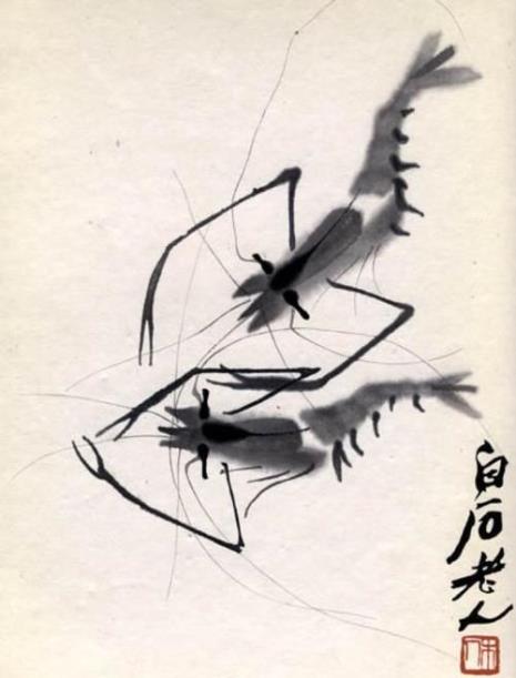 齐白石为何画虾没有水