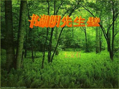 书湖阴先生壁简笔画