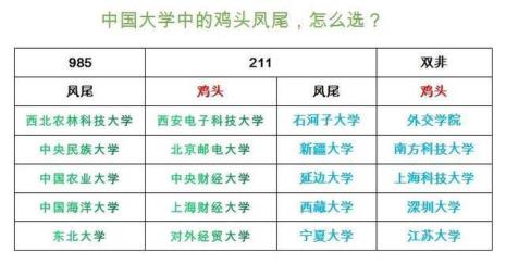 鸡头和凤尾什么意思
