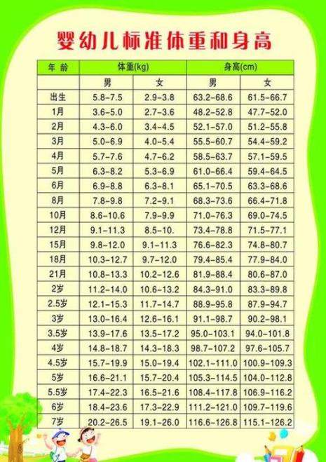 身高比例公式大全