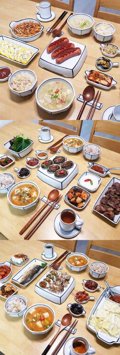 一人两餐三餐四季下联