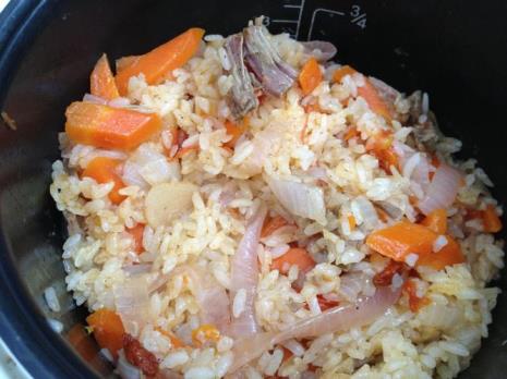 牛肉焖饭电饭煲做法