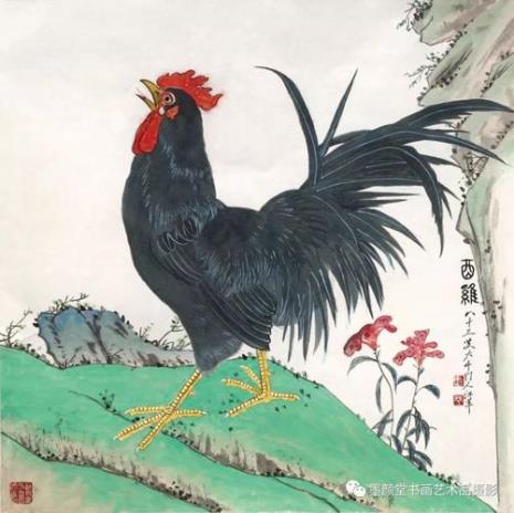 中心细画一双蝉指什么生肖