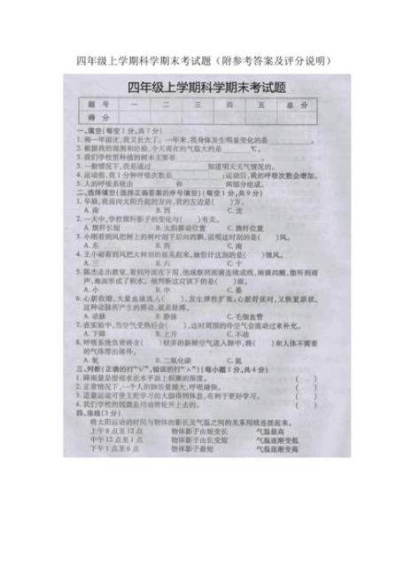 四年级上是什么