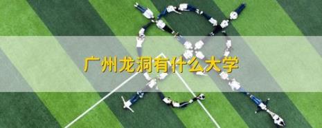 广州龙洞有几所大学