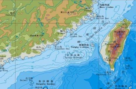中国三大海峡地图