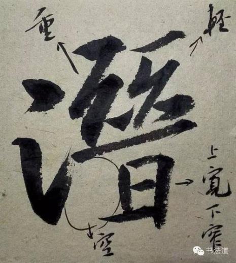 圣教序盧字的写法