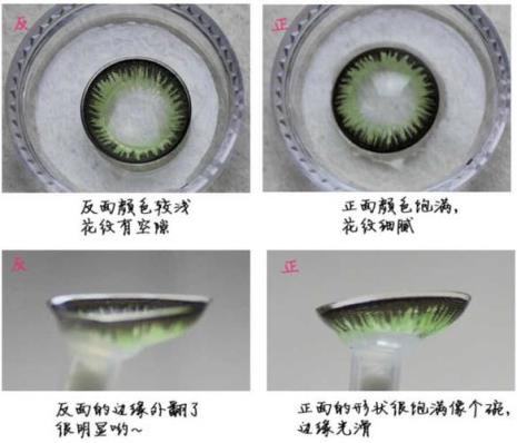 怎么辩别透明隐形眼镜的正反面