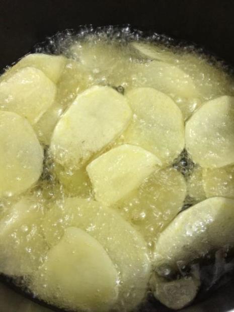 电炸锅薯片做法