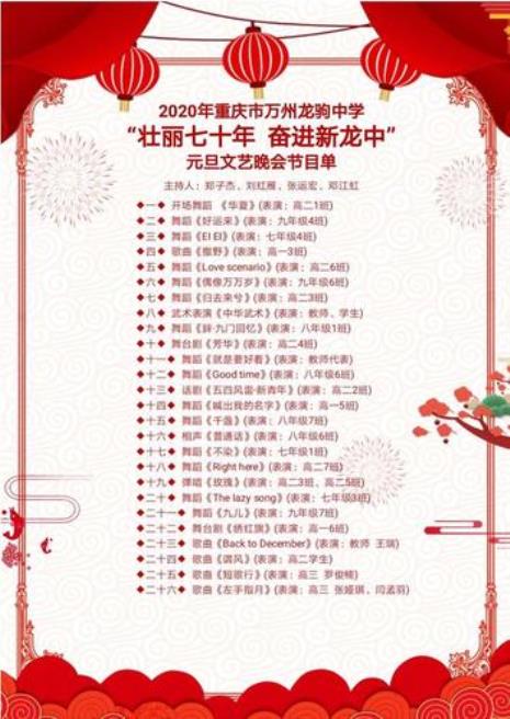 元旦节目类型