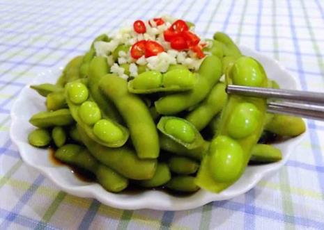 黄磊毛豆凉拌做法