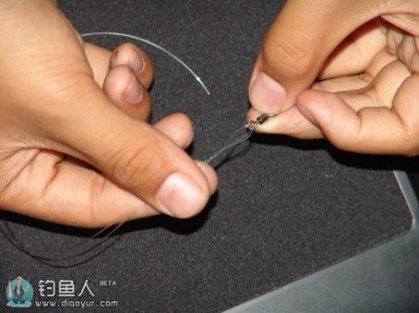 8字环的绑法与子线的连接