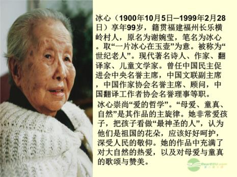 冰心奶奶儿子