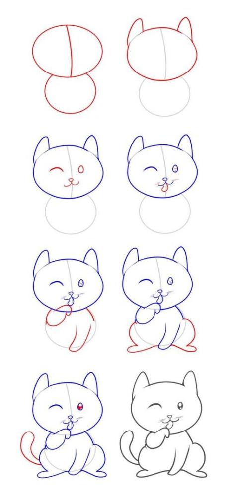 卡通猫咪怎么画简单又可爱