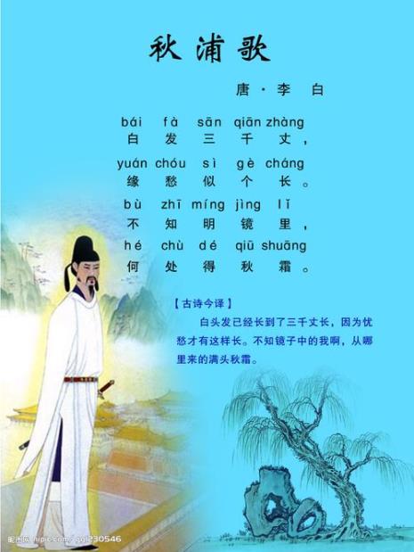 秋浦歌诗句的意思是什么