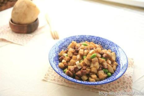藕丁炒肉王刚