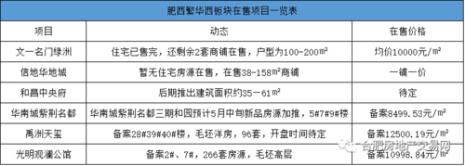 什么是在售项目情况梳理