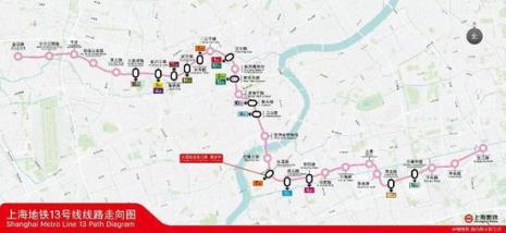 上海地铁13号线经过哪些站