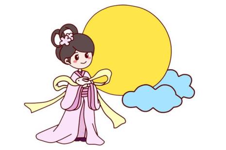 嫦娥的简笔画怎么画