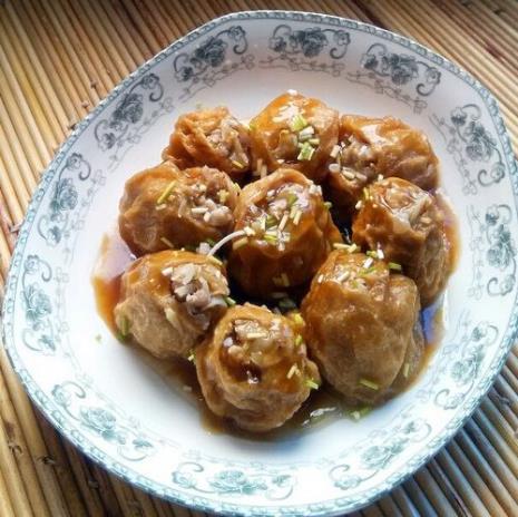 水面筋包肉怎么做好吃