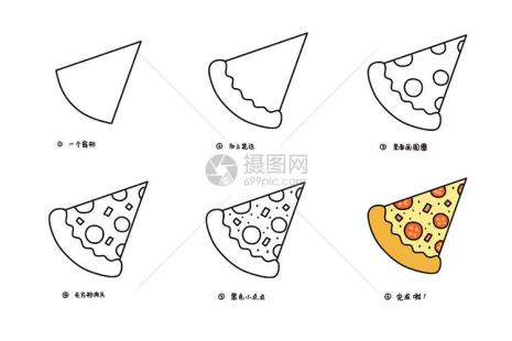 阿根廷披萨简笔画