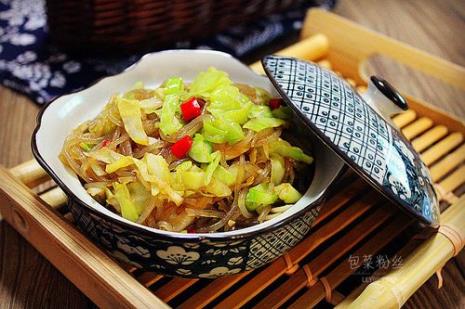 瘦肉粉丝包菜的正宗做法王刚