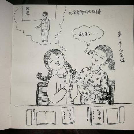 同桌简笔画