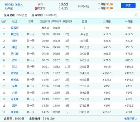 邯郸至南京的高铁途经的车站